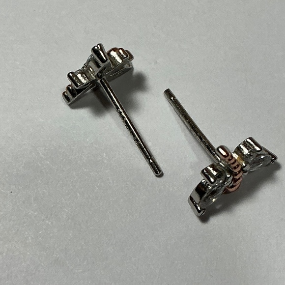 Sterling Silver Dragonfly Stud Earrings - Picture 3 of 6